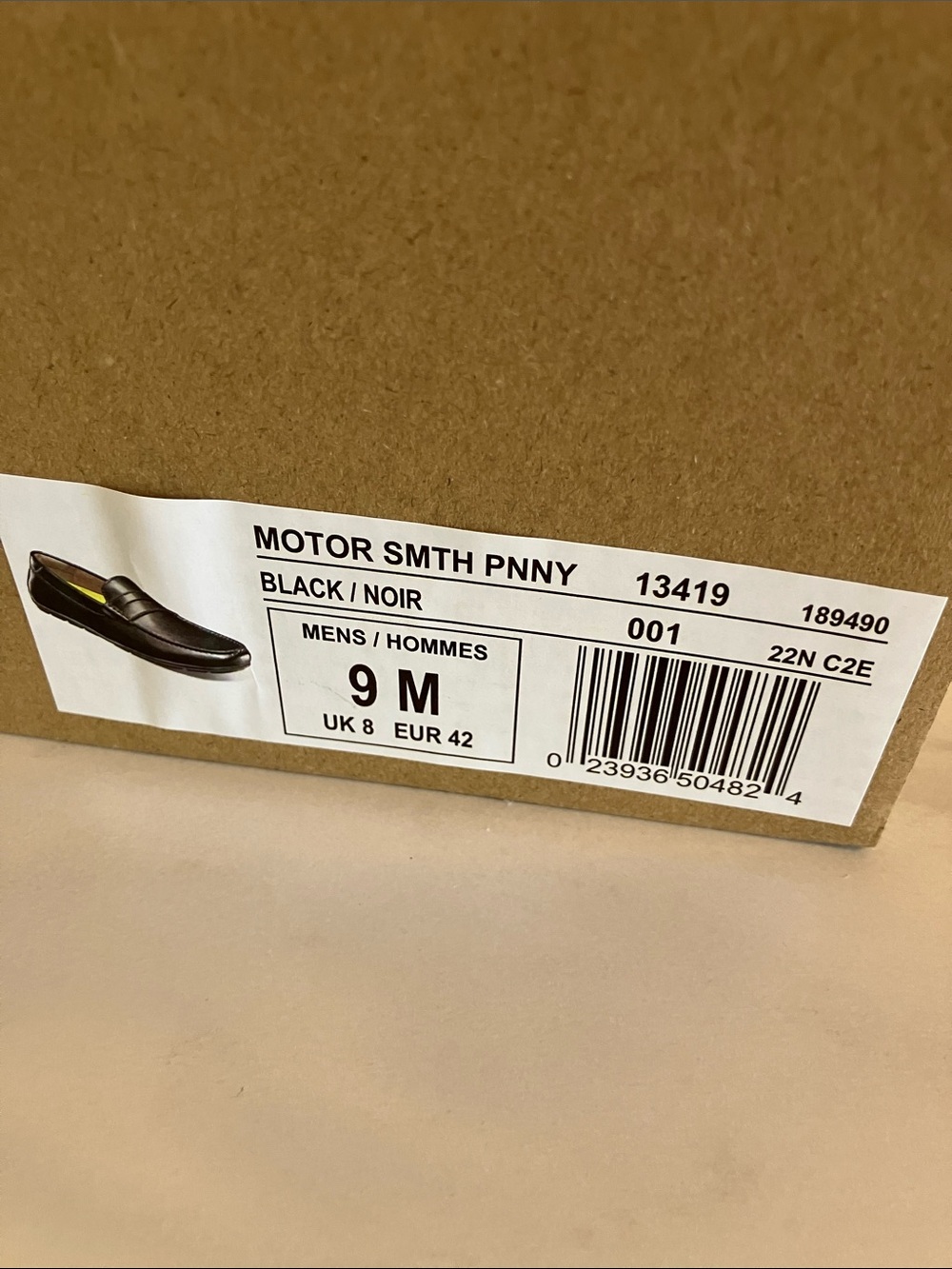 Florsheim Motor Smith Black Leather Men's Slip-On Loafers - Men’s US 9 - Picture 9 of 9